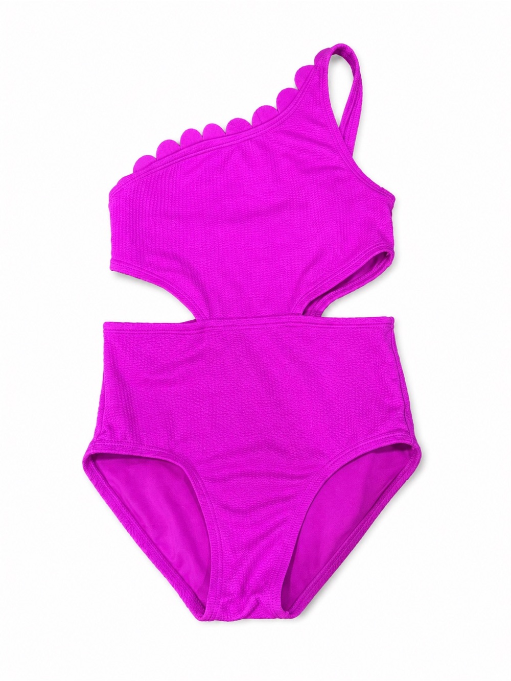 Art Class Girls XS 4/5 Fuchsia One Shoulder Swimsuit